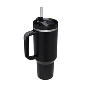 40 Oz Tumbler With Handle Straw Insulated, Stainless Steel Spill Proof Vacuum Coffee Cup Tumbler