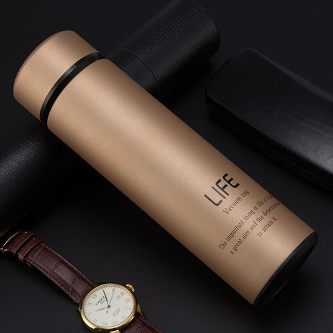 Fashionable stainless steel frosted thermos cup